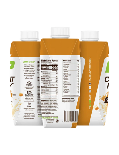 MusclePharm Combat Ready Protein Shakes 500ml High Protein RTD