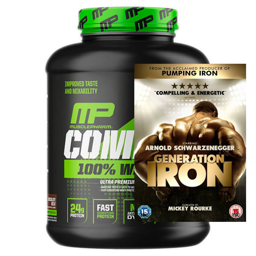 MusclePharm Combat 100% Whey Protein 5lb + FREE Generation Iron DVD