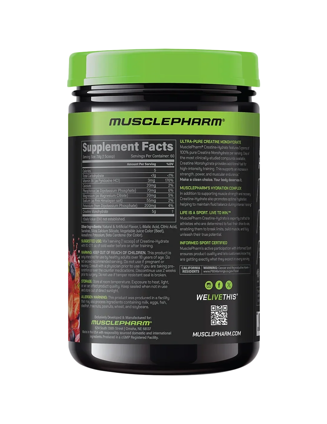 MusclePharm Creatine-Hydrate