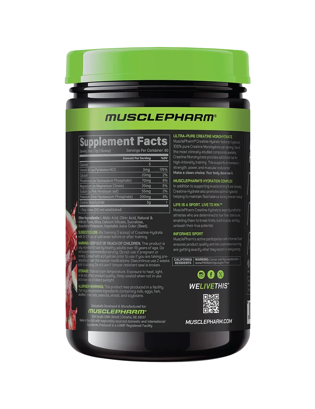 MusclePharm Creatine-Hydrate