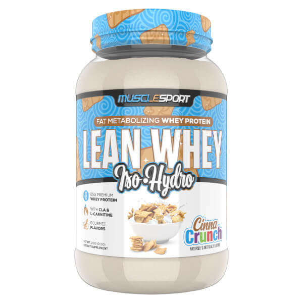 MuscleSport Lean Whey Iso Hydro 2lb CLEARANCE Short Dated end of 05/2026