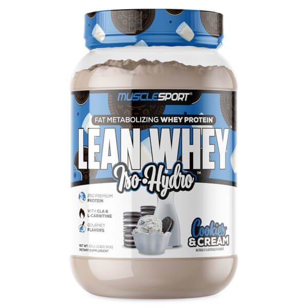 MuscleSport Lean Whey Iso Hydro 2lb CLEARANCE Short Dated end of 05/2026