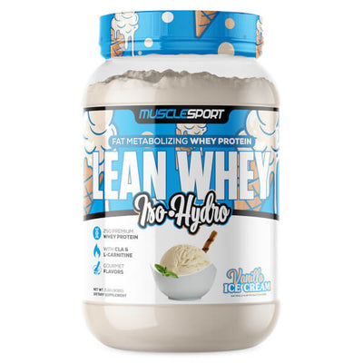 MuscleSport Lean Whey Iso Hydro 2lb CLEARANCE Short Dated end of 05/2026