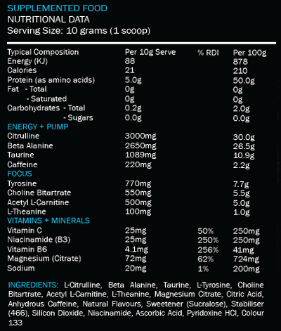 Zealea Pre-Workout - 30 Serve