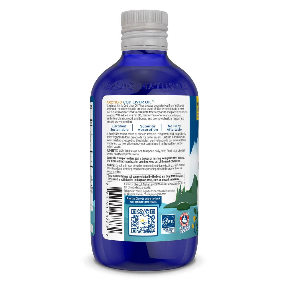 Nordic Naturals Arctic-D Cod Liver Oil 237ml