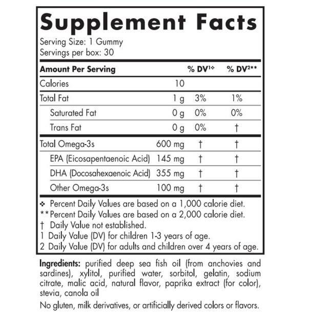 Nordic Naturals Children's DHA Gummies x30