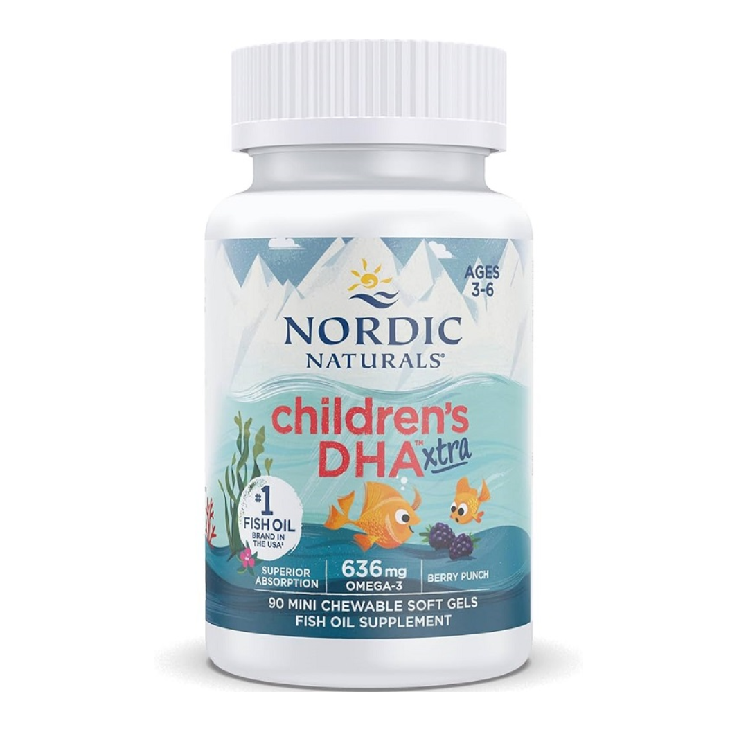 Nordic Naturals Children's DHA Xtra 636mg SoftGels 90 - Berry Punch