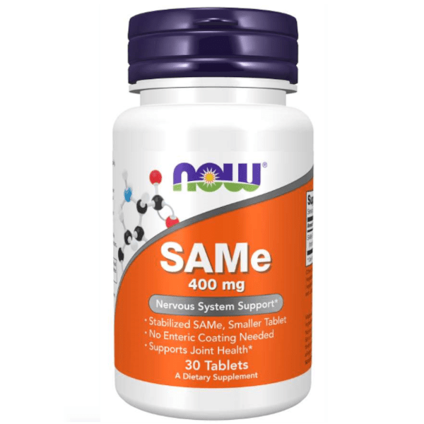 Now Foods SAMe 400mg 30 Tabs CLEARANCE Short Dated end of 08/2026