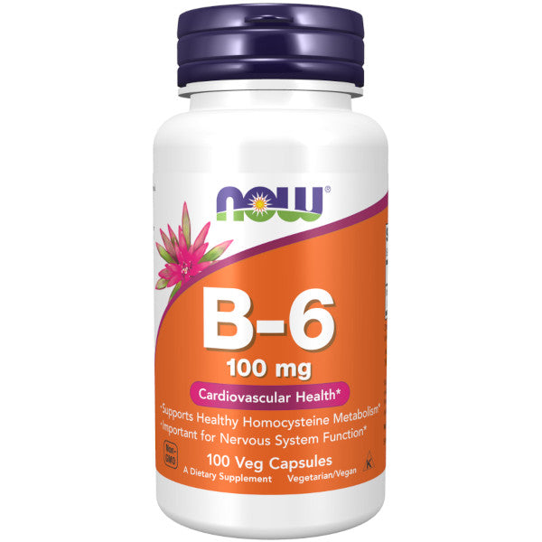 Now Foods B6 100mg 100 Caps