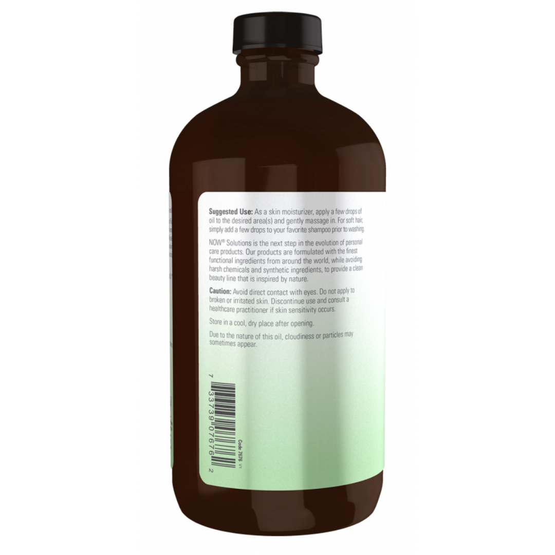 Now Foods Castor Oil in Glass Bottle, Organic