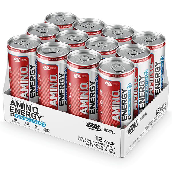 Optimum Nutrition Amino Energy + Electrolytes Sparkling 355ml x12 CLEARANCE Short Dated 05/2026