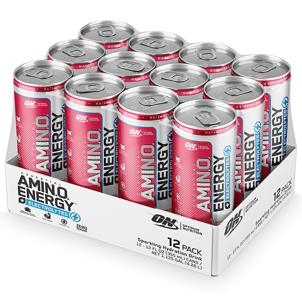 Optimum Nutrition Amino Energy + Electrolytes Sparkling 355ml x12 CLEARANCE Short Dated 05/2026
