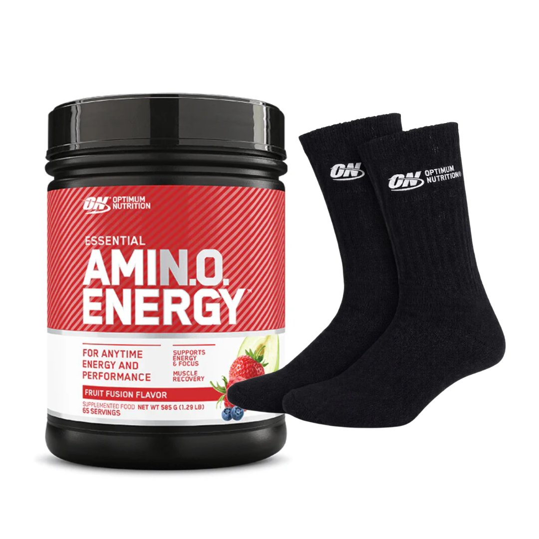 Optimum Nutrition Amino Energy 65 Serves + FREE Optimum Nutrition Socks