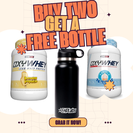 I see double deal - 2 x EhpLabs NEW OxyWhey 27 Serves with EHP Labs Stainless Steel Drink Bottle