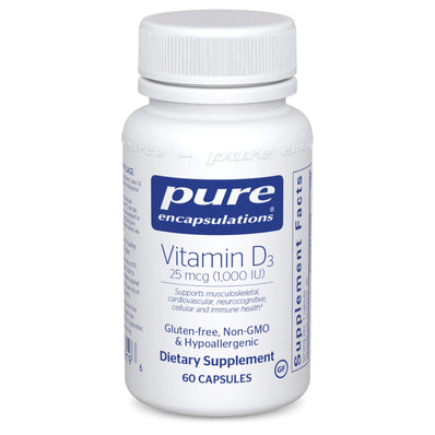 Pure Encapsulations Vitamin D3 25 mcg (1000 IU) - Pure Encapsulations