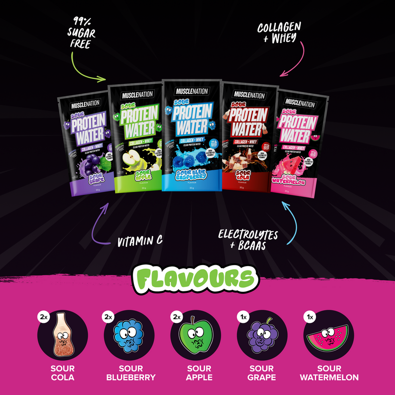 Muscle Nation PROTEIN WATER - Sour Sample Pack