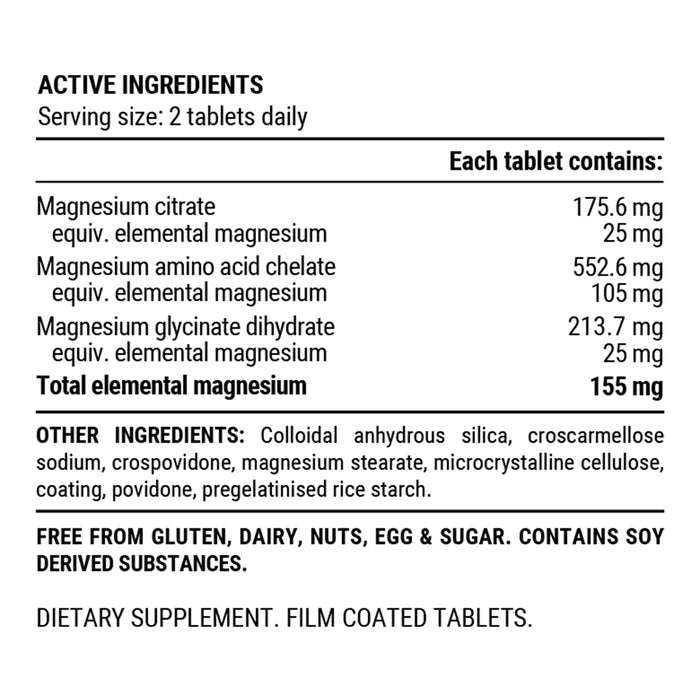 Pillar Performance Triple Magnesium 60 Tabs