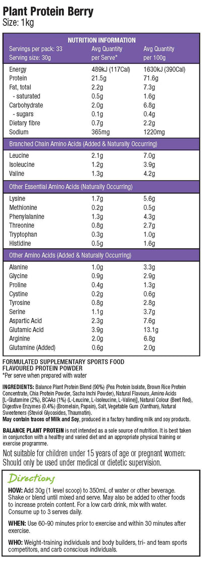 Balance Plant Protein 1kg
