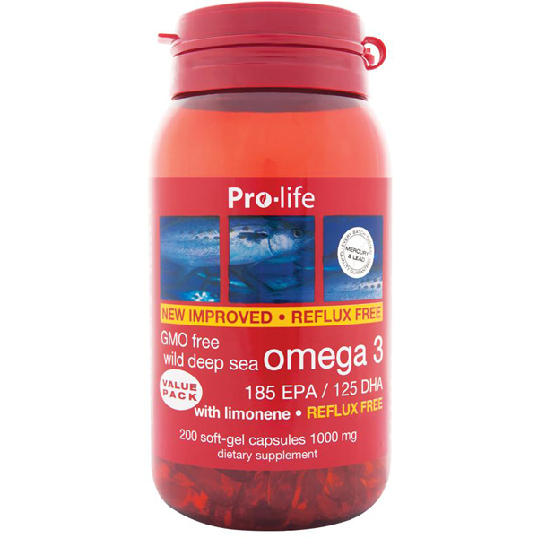 Pro-life Omega 3 200 Softgels CLEARANCE Short Dated end of 10/2026