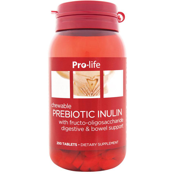Pro-life Prebiotic Inulin 200 Tabs CLEARANCE Short Dated end of 06/2026