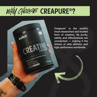 Switch Nutrition Creapure Creatine Monohydrate Premium Pure Performance Powder