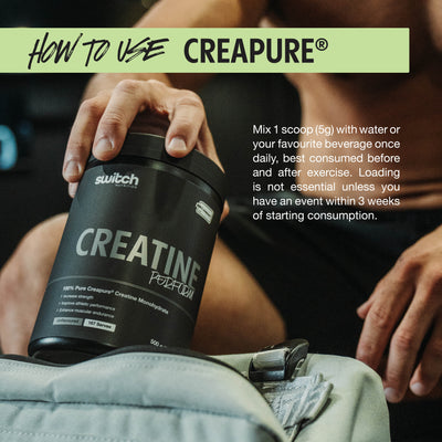 Switch Nutrition Creapure Creatine Monohydrate Premium Pure Performance Powder