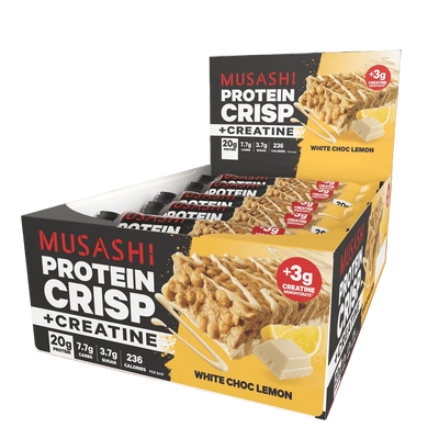 MUSASHI PROTEIN CRISP + CREATINE PROTEIN BAR