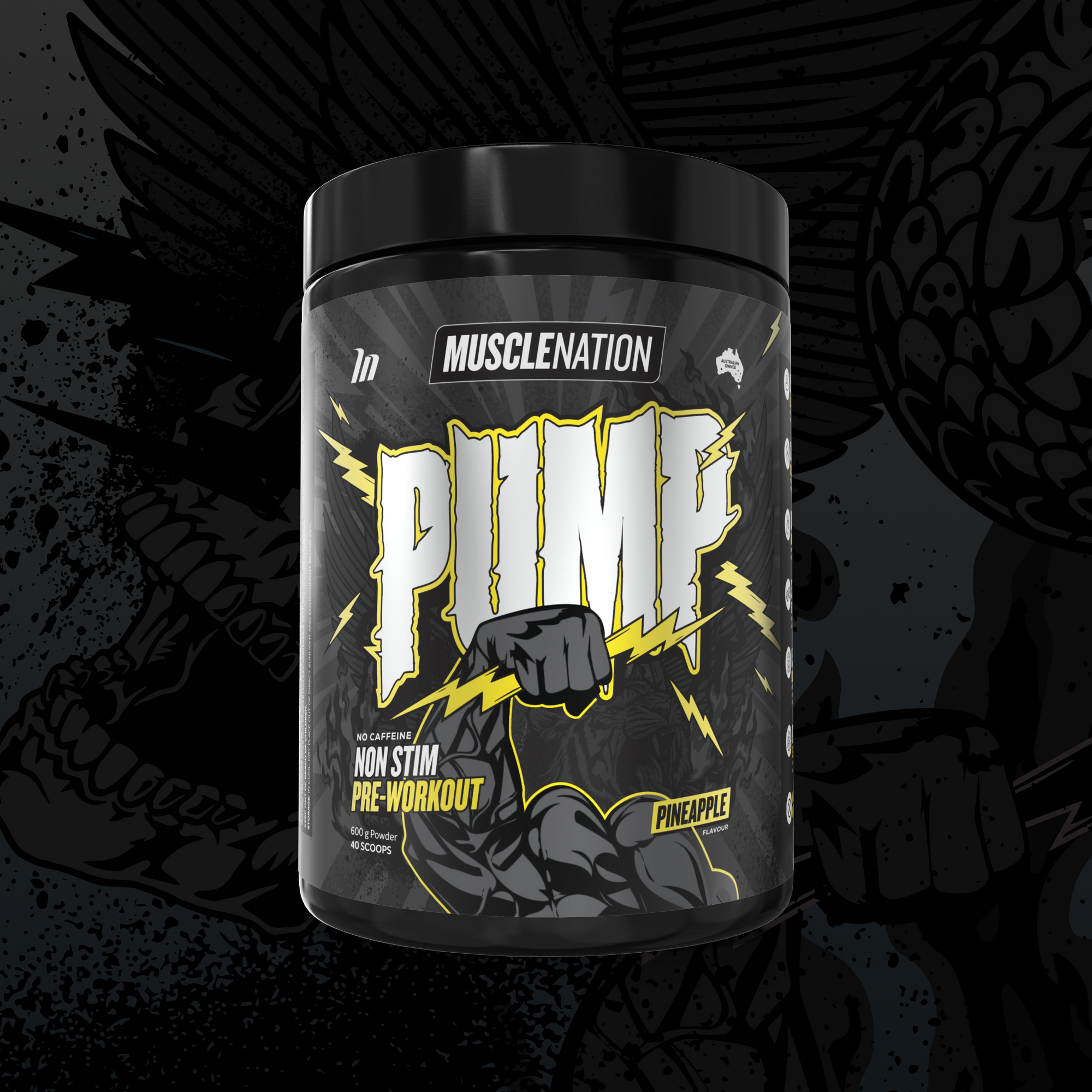 MUSCLE NATION PUMP PRE-WORKOUT (CAFFEINE FREE)