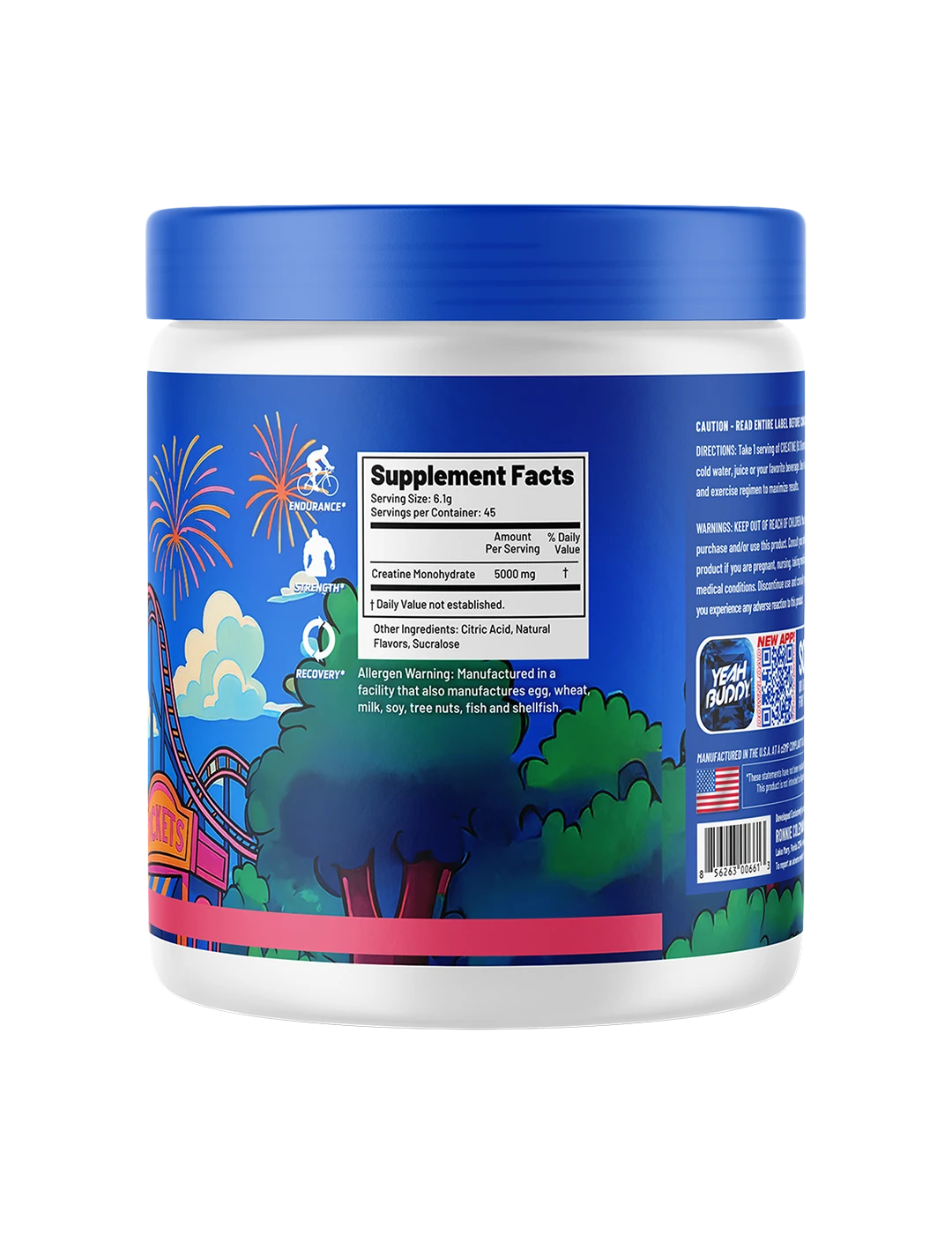 Ronnie Coleman Creatine Adventure Cotton Candy Crush - Supplement Facts