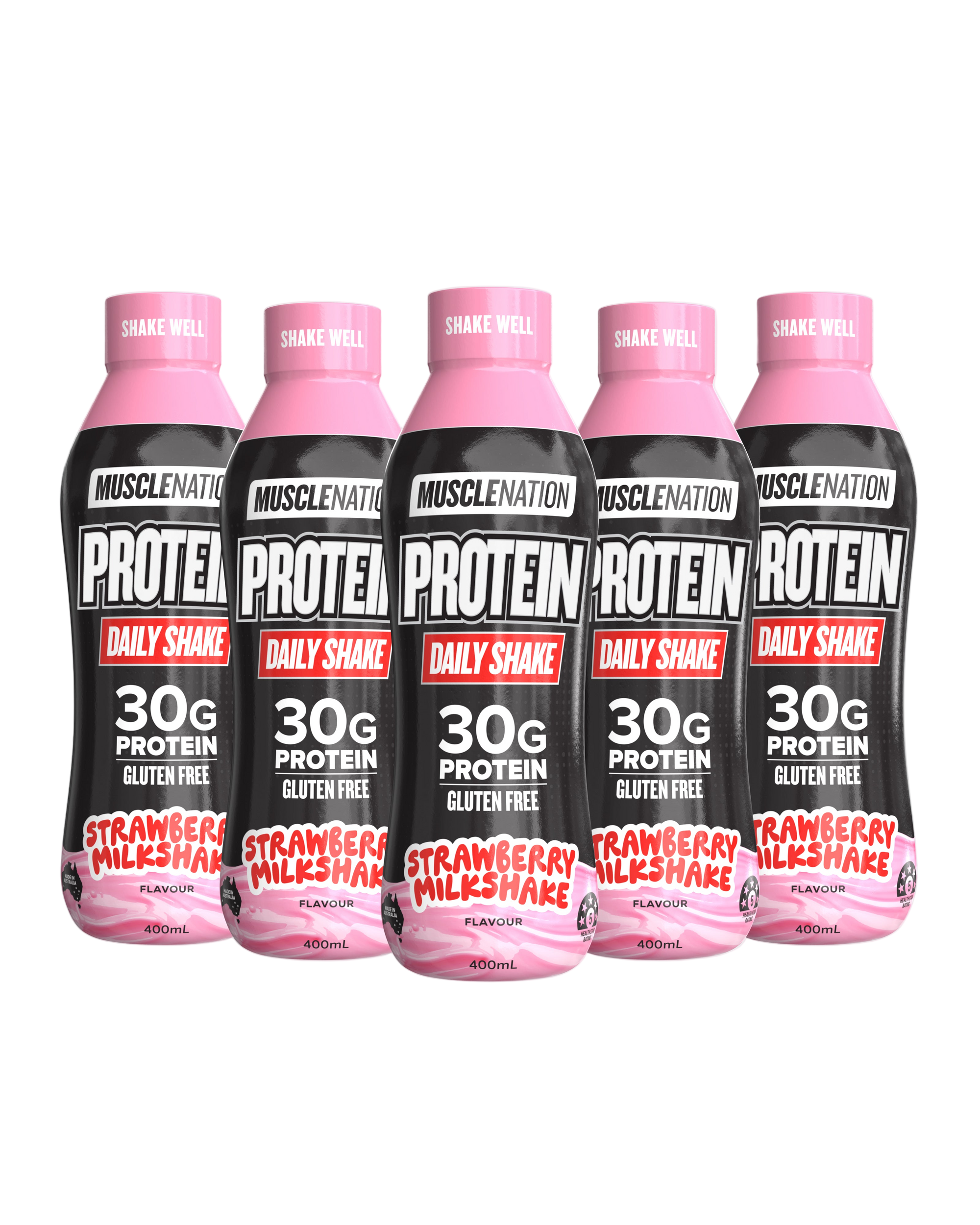 MUSCLE NATION DAILY SHAKE RTD - Protein Shake - Box of 6