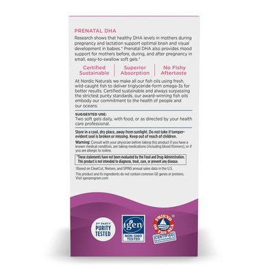 Nordic Naturals Prenatal DHA 90 Softgels