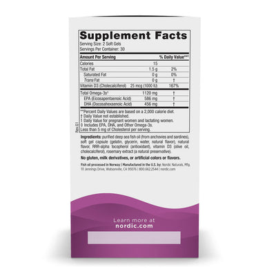 Nordic Naturals Postnatal Omega-3 60 Softgels