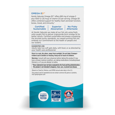Nordic Naturals Omega-3D 60 Caps
