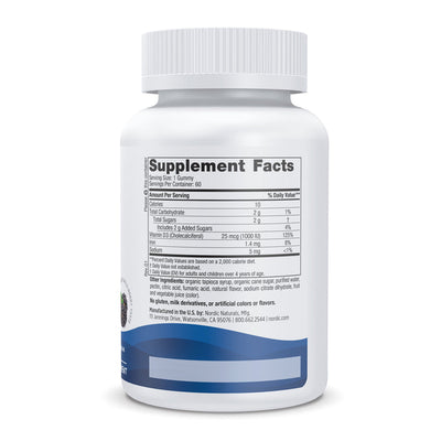 Nordic Naturals Vitamin D3 x60 Gummies