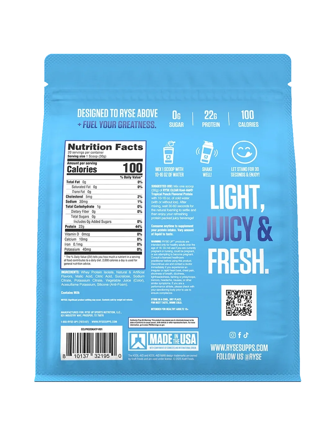 RYSE Clear Protein