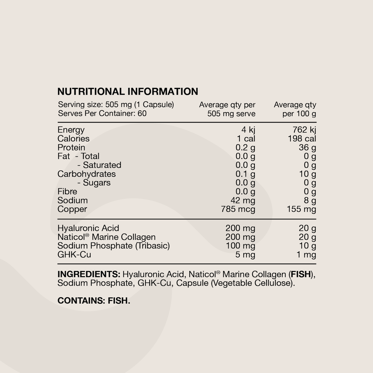Vegan Hair and Skin Supplement with GHK-Cu Peptide Collagen