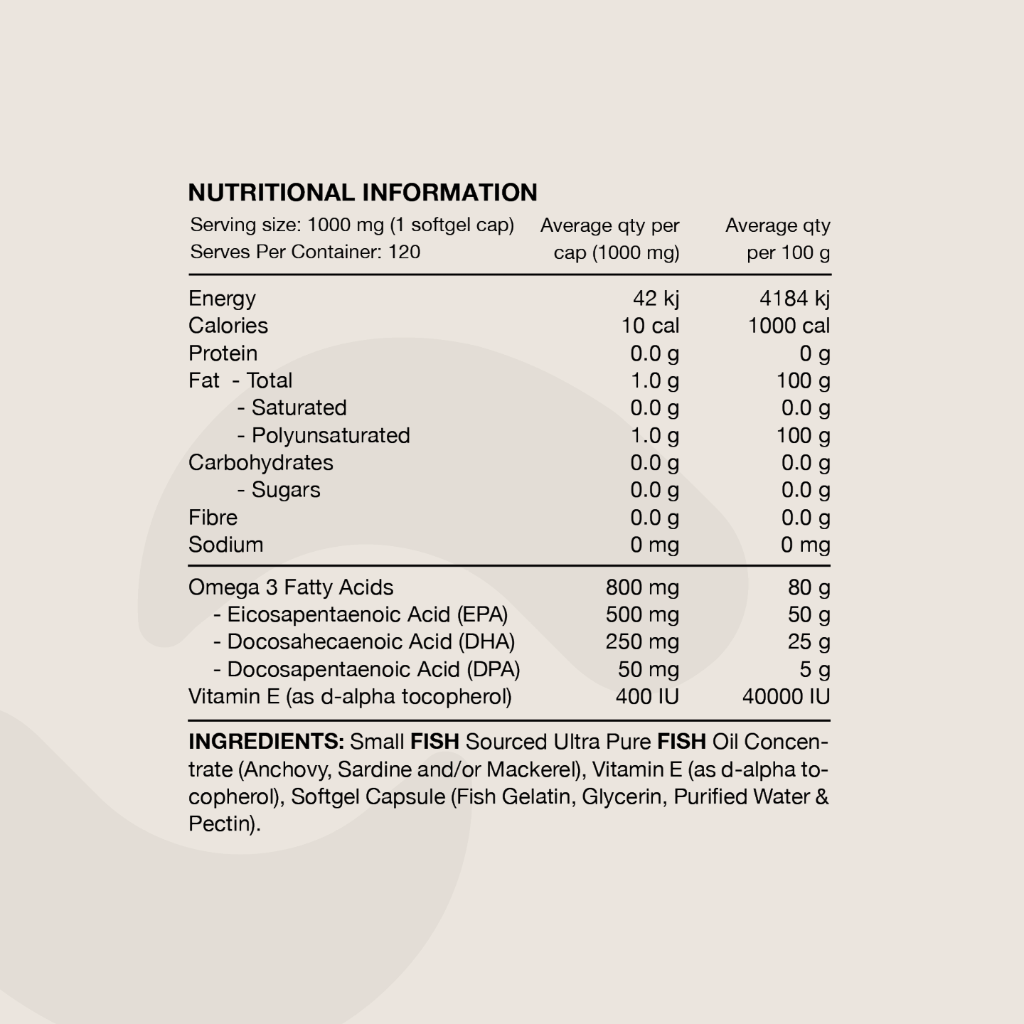 Ultra Fish Oil Norwegian Omega-3 Capsules with EPA DHA DPA
