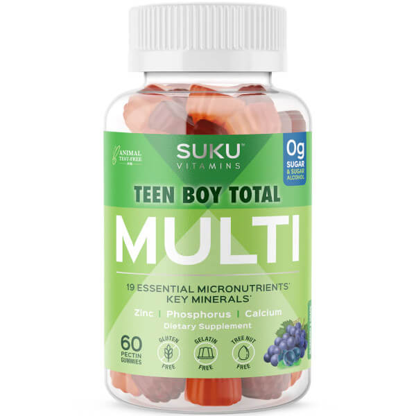 Suku Vitamins Teen Boy Total Multi 60 Gummies