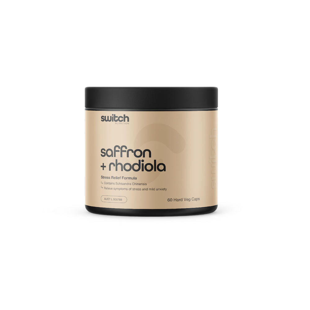 SWITCH Essentials - Saffron + Rhodiola - TGA  [60 Capsules]