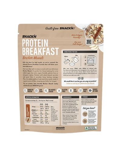 Snackn Protein Breakfast Bircher Muesli