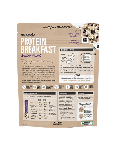 Snackn Protein Breakfast Bircher Muesli