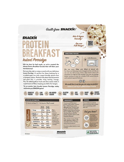 Snackn Protein Breakfast Instant Porridge