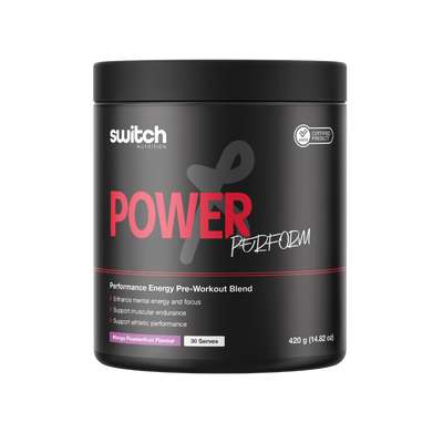 SWITCH Power Perform Pre-Workout - [30 Serves] HASTA Certified