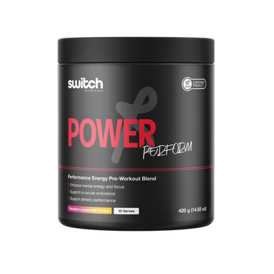 SWITCH Power Perform Pre-Workout - [30 Serves] HASTA Certified