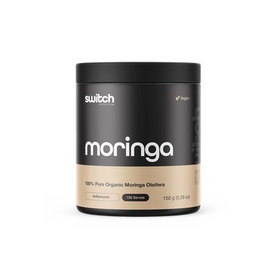 Switch Nutrition 100% Pure Organic Moringa Powder Vegan Superfood Daily Tonic