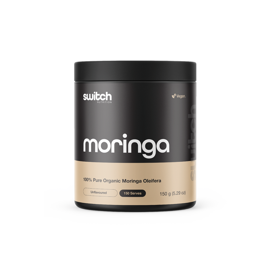 Switch Nutrition 100% Pure Organic Moringa Powder Vegan Superfood Daily Tonic