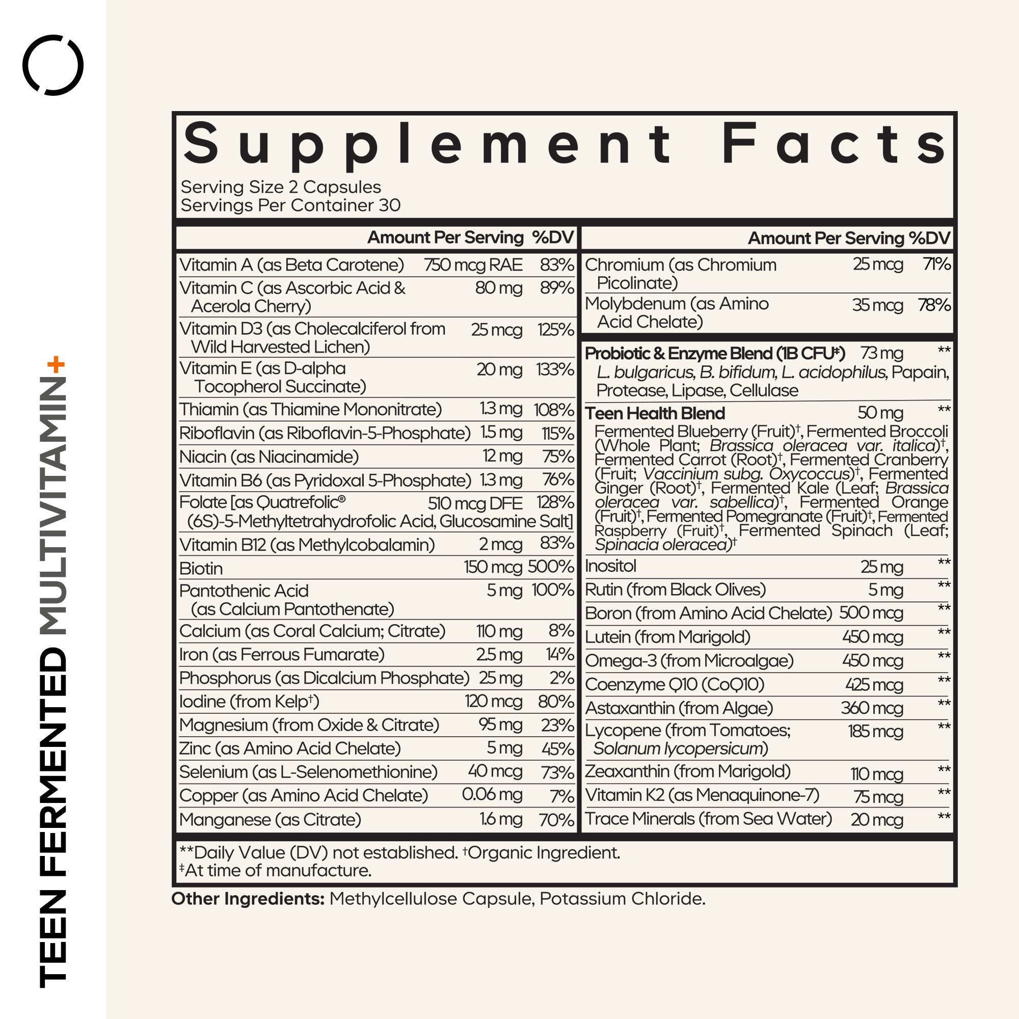 Teen’s Daily Multivitamin+