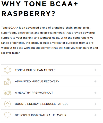 Tropeaka Tone BCAA+ - Raspberry