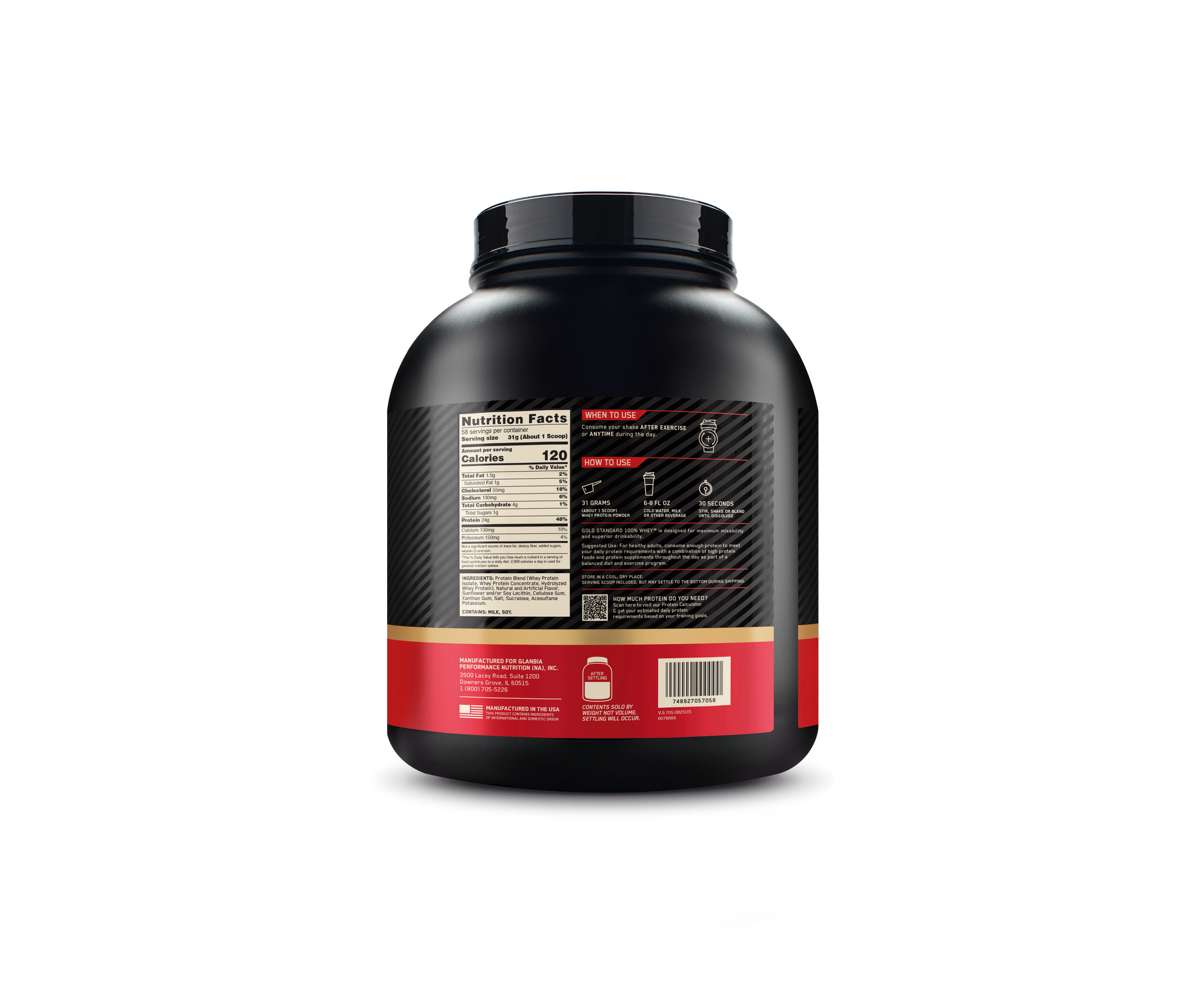 Optimum Nutrition Gold Standard 100% Whey 3.96 lb