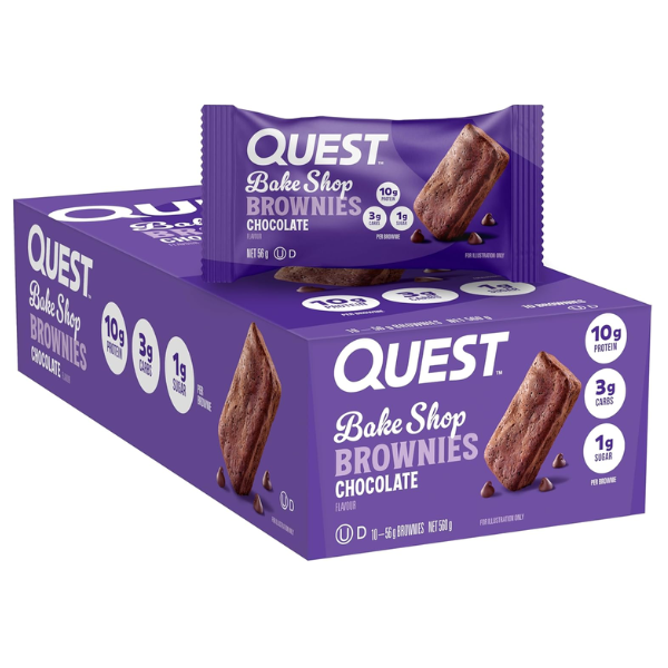 Bake Shop Rich Chocolate Brownies 56g Pack of 10 Delicious Treats